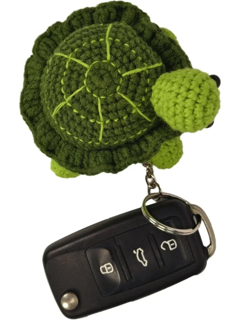 Cute Handmade Crochet Keychain & Coin Purse Charm for Girls - Turtle Design